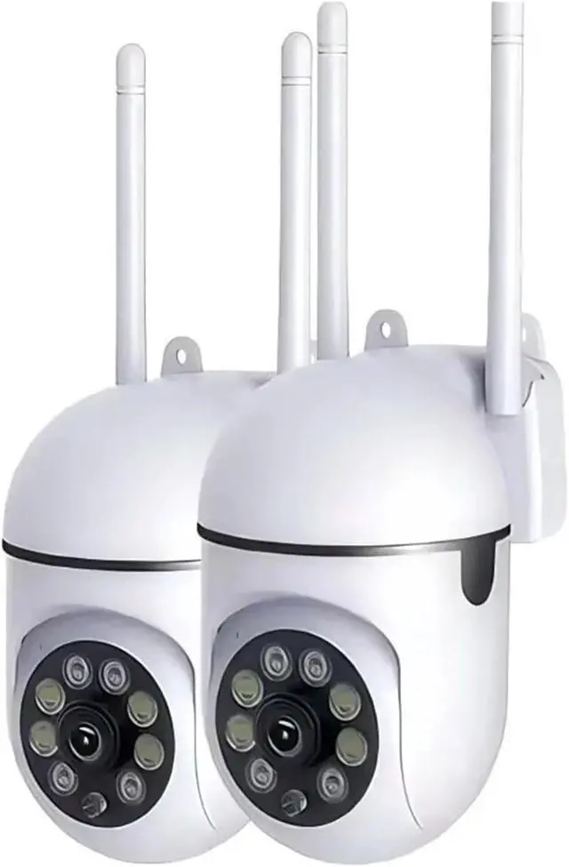 Alt view image 2 of 5 - 3MP WiFi IP Security Surveillance PTZ Camera 8X Zoom Cameras Tracking Two-Way Audio HD Night Color Cam(US Plug_2PCS)