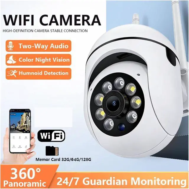 Alt view image 6 of 6 - 3MP WiFi IP Security Surveillance PTZ Camera 8X Zoom Cameras Tracking Two-Way Audio HD Night Color Cam(USB_2PCS)