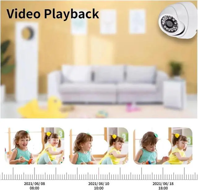Alt view image 4 of 6 - 150 Degrees Wide Angle 4K IP Camera POE 8MP Face Detection Outdoor 1.7MM Audio CCTV Security Video Surveillance(4MP 48V POE)