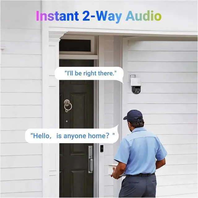 Alt view image 5 of 6 - 3K 5MP PoE PT Speed Security Camera Color Night Vision Motion Detection Built-in Microphone Security Protection Cameras