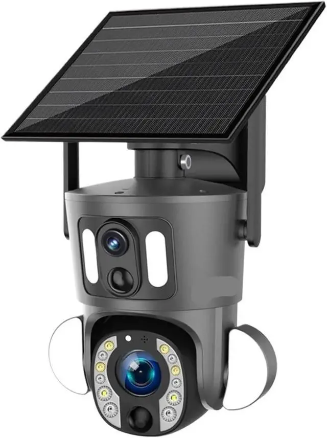 Alt view image 3 of 7 - 4K 20X Optical Zoom Dual Screen Solar Camera Outdoor 8MP 4G/WiFi PTZ Dual PIR Detection Auto Tracking Security Cameras(4G No Zoom 128G)