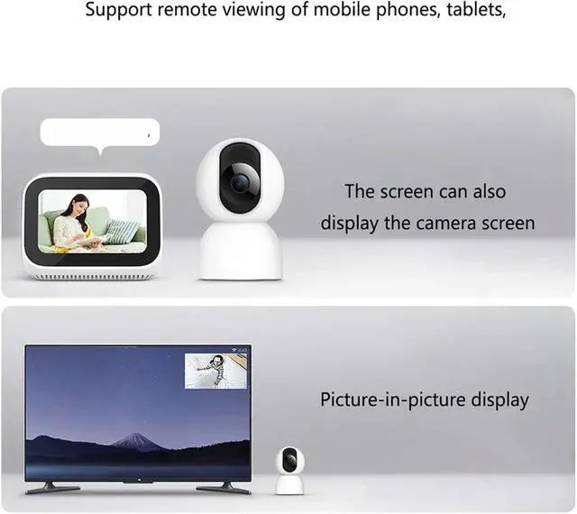 Alt view image 6 of 7 - Smart Camera 2 PTZ Version 360° 1440P Ultra Low Light Full Color Night Vision AI Face Recognition Work with(US Plug,with TF 64G)