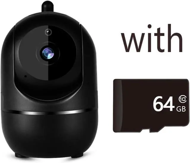 Alt view image 2 of 7 - 1620P HD Indoor Wireless Security Cam Auto Tracking Night Vision WiFi Surveillance Camera(EU,Camera Black 64G)
