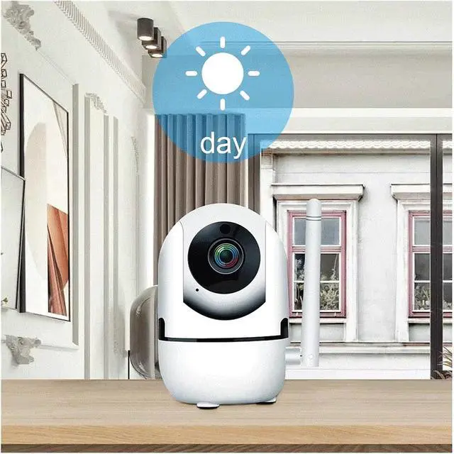Alt view image 5 of 7 - 1620P HD Indoor Wireless Security Cam Auto Tracking Night Vision WiFi Surveillance Camera(EU,Camera Black 64G)