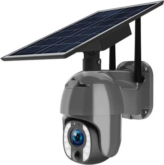 Main image of 5MP Solar PTZ Security Camera, 10X Optical Zoom, 355° Pan 100° Tilt, Color Night Vision, IP66, AI Detection, 2-Way Audio, Solar Powered Outdoor Camera for UBOX
