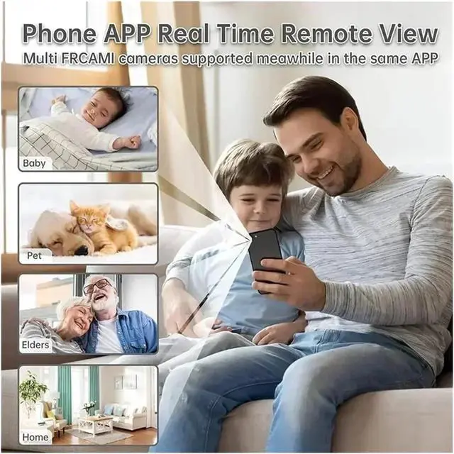 Alt view image 4 of 6 - 1080P HD WiFi Wireless Indoor IP Security Camera, Built-in Audio CCTV Video Monitor for Home Safety Protection