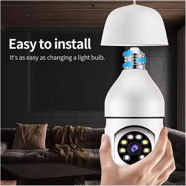 Alt view image 6 of 6 - Mini WiFi Indoor Security IP Camera, Full Color Night Vision, Auto Human Tracking & Digital Zoom Home Surveillance Monitor