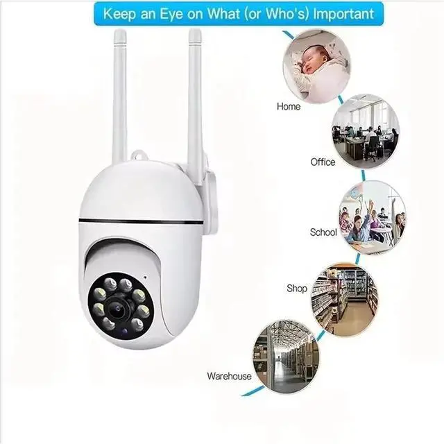 Alt view image 5 of 6 - 1080P/3MP Outdoor WiFi IP Security Camera, Smart CCTV Surveillance Cam with AI Human Detection & Auto Tracking for Home Safety