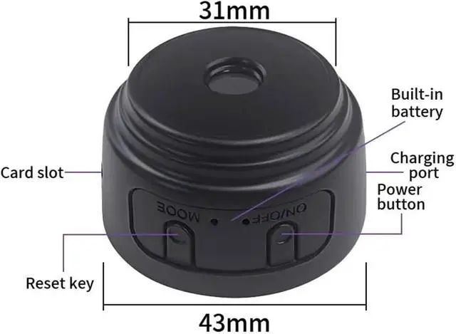 Alt view image 6 of 7 - 1080P HD Mini WiFi IP Camera, Intelligent Home Security Monitor with Mobile Remote Viewing