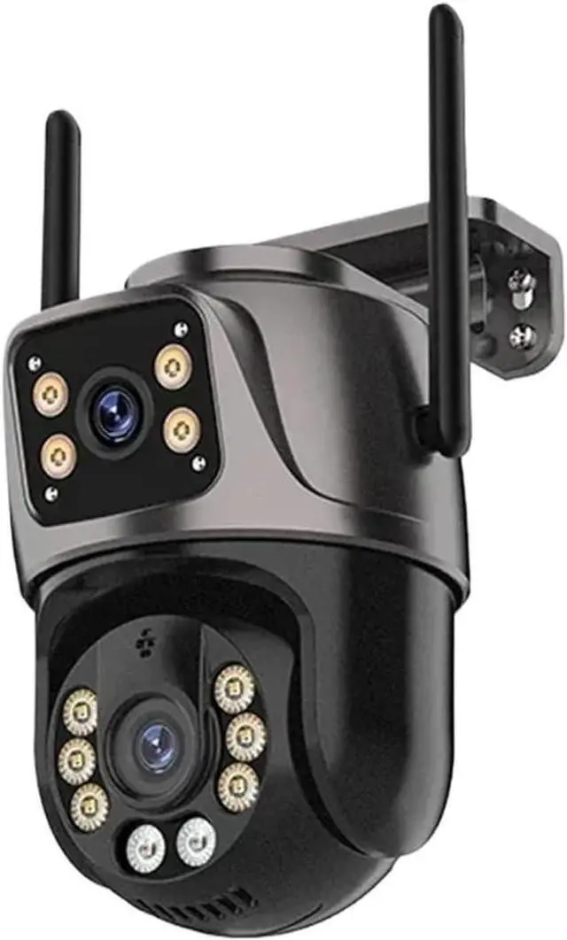 Main image of 4K Dual-Lens Outdoor PTZ Camera with AI Auto Tracking, 8MP HD Wi-Fi IP CCTV, Dual Screen, Two-Way Audio, ICSee P2P(8MP Add 128G Card)