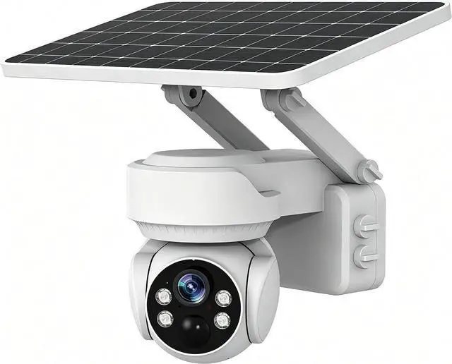 Main image of Wireless Solar PTZ Mini Security Camera, WiFi & 4G LTE Cellular Connectivity,5W Solar Charger, IP66 Weatherproof, 30m Full Color Night Vision, PIR Human Detection, 2-Way Audio & Auto Tracking