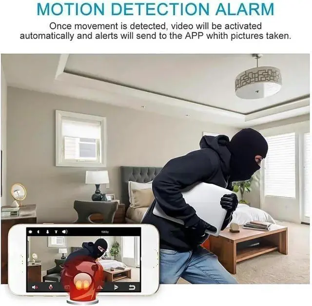 Alt view image 6 of 7 - 1080P HD Mini WiFi DVR Recorder, IR Night Vision Motion Detection Recording Device with Built-in Battery for Home & Outdoor Security(Add 16GB TF,WiFi NO Battery)