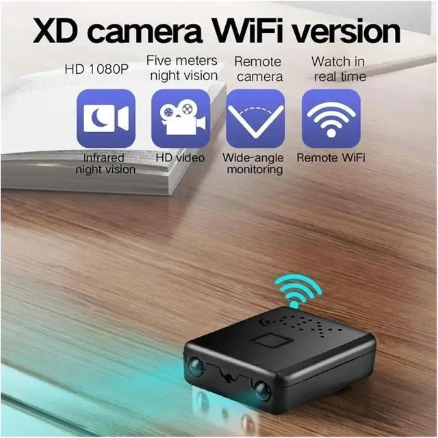 Alt view image 5 of 7 - 1080P HD Mini WiFi DVR Recorder, IR Night Vision Motion Detection Recording Device with Built-in Battery for Home & Outdoor Security(Add 16GB TF,WiFi NO Battery)