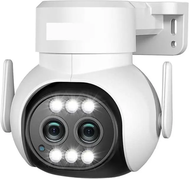 Alt view image 2 of 7 - 5G WiFi 4G Sim IP Camera Dual Lens Optical Zoom Outdoor 360 PTZ Security Camera Auto Tracking CCTV Color Night Vision(1/1.8")
