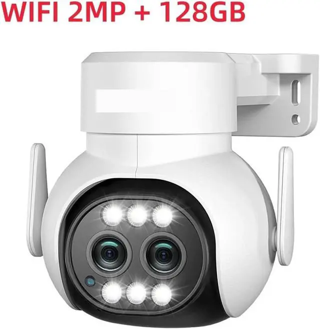 Alt view image 3 of 7 - 5G WiFi 4G Sim IP Camera Dual Lens Optical Zoom Outdoor 360 PTZ Security Camera Auto Tracking CCTV Color Night Vision(1/1.8")