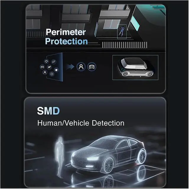 Alt view image 4 of 7 - 4MP Full Color PTZ Camera Smart Auto Tracking Warm Light & Sound Warning Camera IR Cam Two-Way Audio