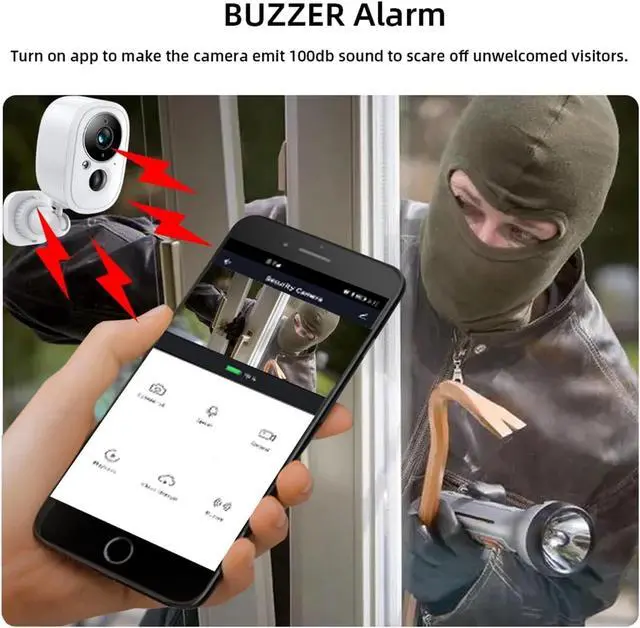 Alt view image 3 of 6 - Smart Low Power Battery Camera Outdoor Waterproof WiFi 5MP HD PIR Motion Detect Security CCTV Camera Cloud Storage(5MP Add 32G Card)
