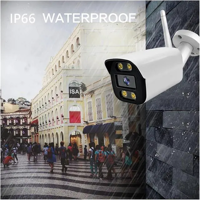 Alt view image 6 of 6 - WiFi POE 6MP Tuya Smart Life 4MP 2MP Waterproof Outdoor IP Camera P2P Security Bullet CCTV Surveillance Camera Metal Shell(UK Plug,4MP Add 128G)