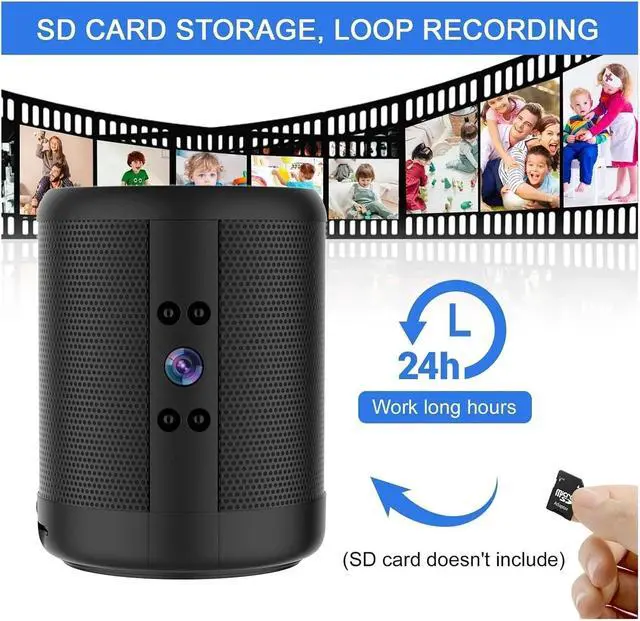 Alt view image 6 of 7 - 2K WiFi Security Video Recorder, 140° Wide Angle Night Vision Camera with 2-Way Audio & Loop Recording for Office Use(Camera with 128GB)