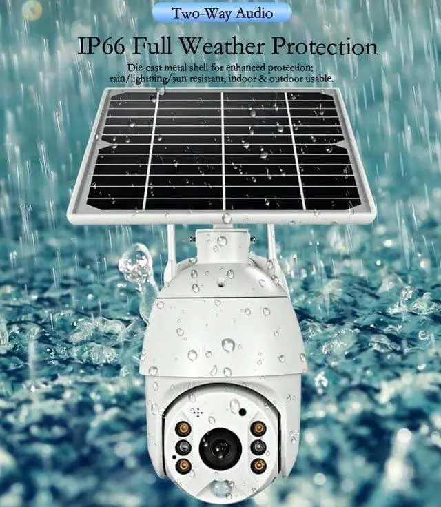 Alt view image 2 of 7 - for UBOX Solar PTZ Security Camera Outdoor, 8W Monocrystalline Solar Panel, 4G/WiFi Dual Mode, 3MP/4MP Full Color Night Vision, AI+PIR Human Detection, IP66 Waterproof, 2-Way Audio, Cloud/SD Storage