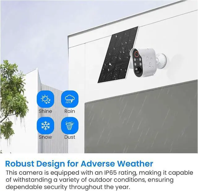 Alt view image 6 of 6 - Solar-Powered WiFi IP PTZ Camera: 2MP HD, 1080P, Outdoor Surveillance with Long Standby(1PCS)