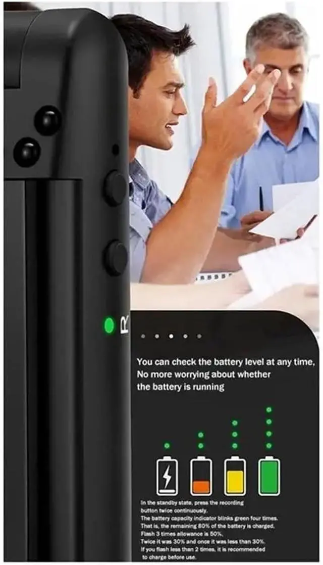 Alt view image 3 of 6 - 4K HD Portable Video Recorder Pen, Night Vision Mini Camera for Conference Recording