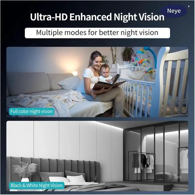 Alt view image 3 of 6 - 8MP 4K E27 WiFi Light Bulb Security Camera with Spotlight, 360° Panoramic IP Cam, AI Motion Detection Indoor Surveillance Camera(2MP)