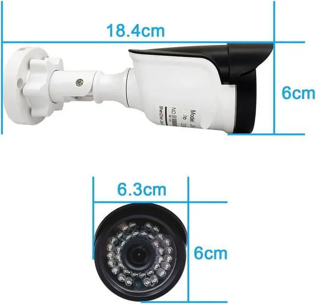 Alt view image 4 of 7 - 1080P & 5MP AHD Bullet CCTV Security Camera, HD Infrared Night Vision Waterproof Outdoor Surveillance Camera for Home(2.8mm,5MP_NTSC)