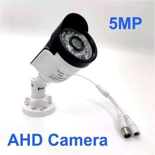 Alt view image 2 of 7 - 1080P & 5MP AHD Bullet CCTV Security Camera, HD Infrared Night Vision Waterproof Outdoor Surveillance Camera for Home(2.8mm,5MP_NTSC)