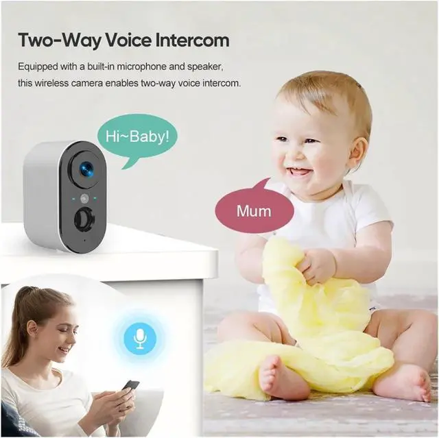 Alt view image 5 of 7 - 4MP Mini Outdoor Security Camera, Dual 4G & WiFi Connection, Built-in Spotlight & 5200mAh Rechargeable Battery, PIR Human Detection Wireless Surveillance Cam(4G Cam Add 128G)