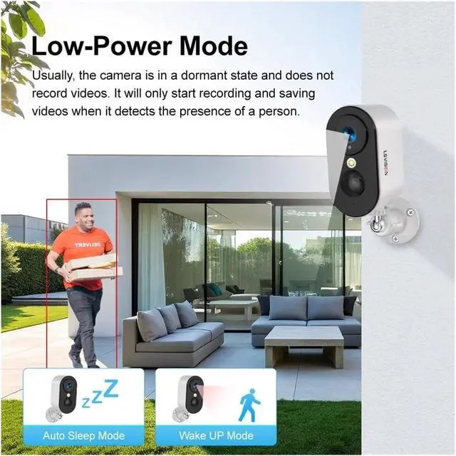 Alt view image 6 of 7 - 4MP Mini Outdoor Security Camera, Dual 4G & WiFi Connection, Built-in Spotlight & 5200mAh Rechargeable Battery, PIR Human Detection Wireless Surveillance Cam(4G Cam Add 128G)