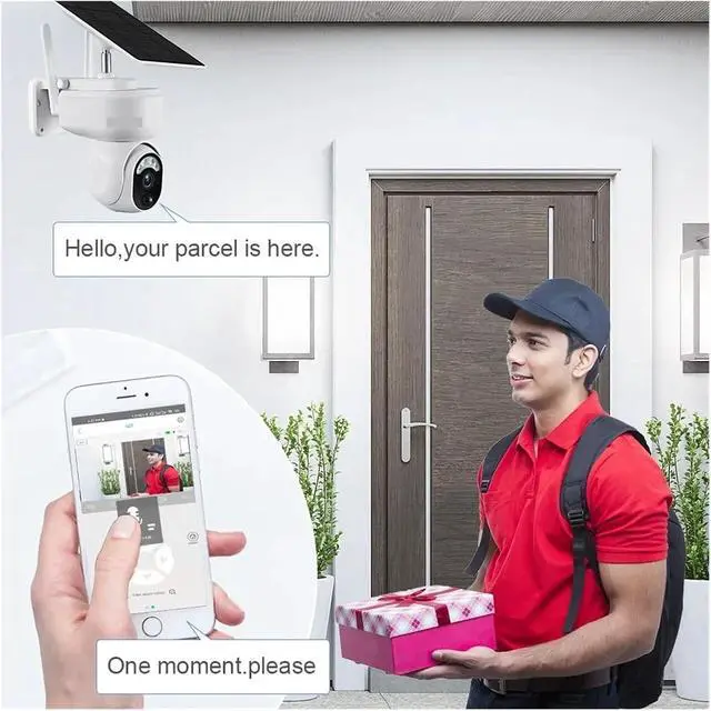 Alt view image 4 of 7 - 4MP 2K Multipurpose Outdoor 4G Solar Camera WiFi PTZ Motion Detection Two Way Audio Security Camera Indoor(4MP WiFi No Card)