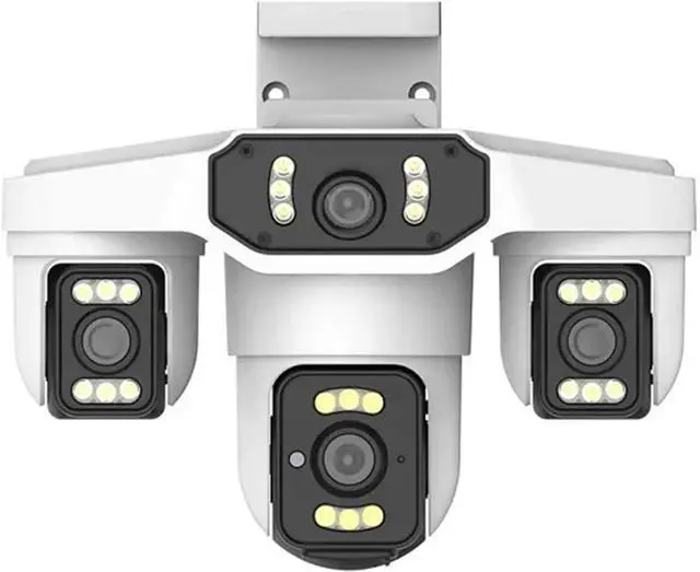 Main image of 8K 15MP 4-Lens 3-Screen Outdoor WiFi Security Cam AI Human Detection Waterproof Onvif CCTV(EU,WiFi)