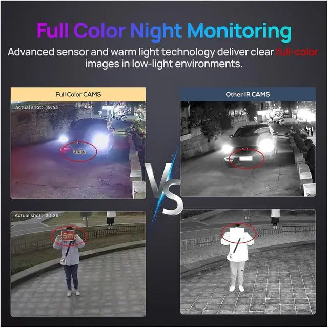 Alt view image 3 of 7 - 4MP Full Color Outdoor Security Camera IP67 Metal Housing IVS Smart Motion Detection Onvif Built-in Mic