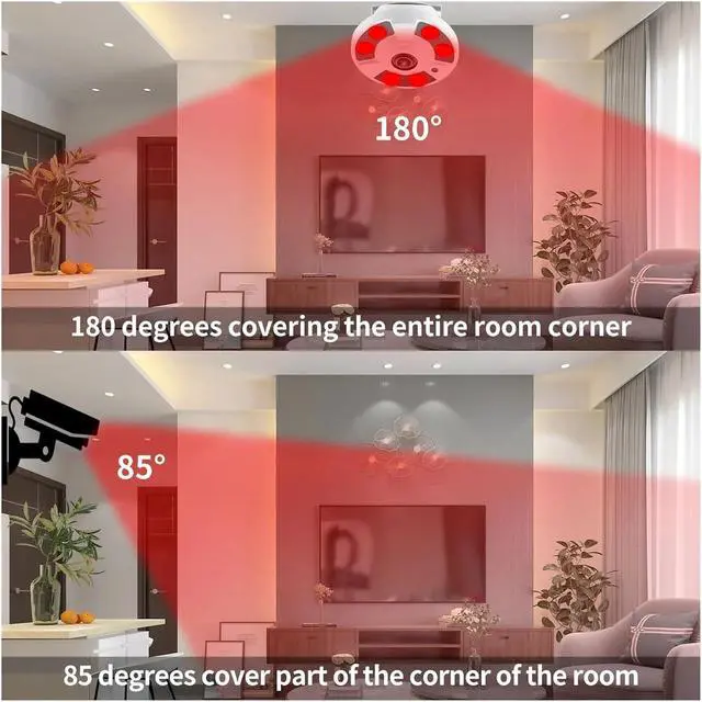 Alt view image 2 of 5 - 8MP CCTV POE IP Fisheye 4K Panoramic Camera Indoor Waterproof Wide Angle View 5MP 4MP Dome One-Way Audio Security Surveillance(48V PoE 8MP)