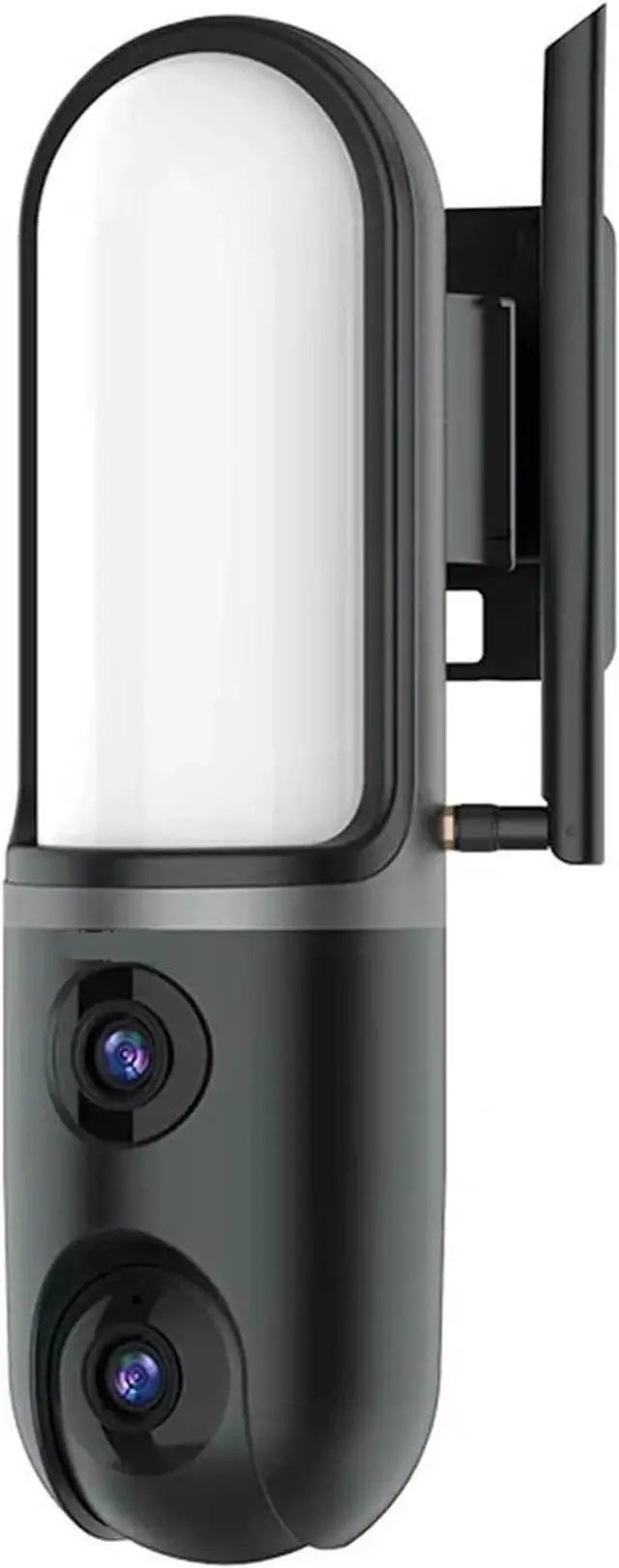 Main image of 6MP Dual Lens Floodlight Dome IP Security Camera, Full Color Night Vision, AI Humanoid Detection Outdoor Surveillance Monitor for Courtyard & Street Light, Works with O-KAM APP
