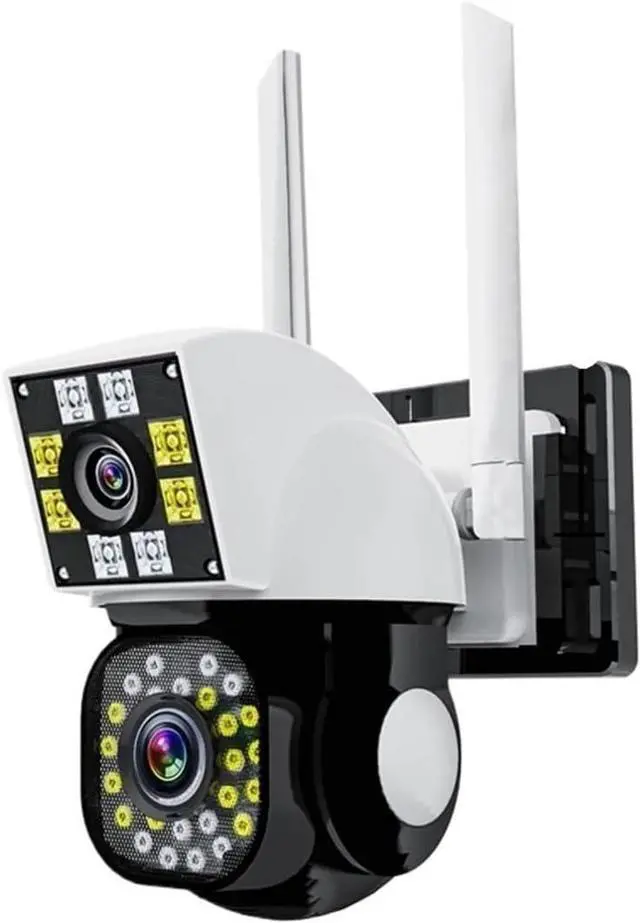 Main image of K15 8MP 4K Dual Lens PTZ WiFi Outdoor IP Camera, Binocular Smart Home CCTV Camera with Built-in Audio & Night Vision Surveillance Cam(EU Plug)