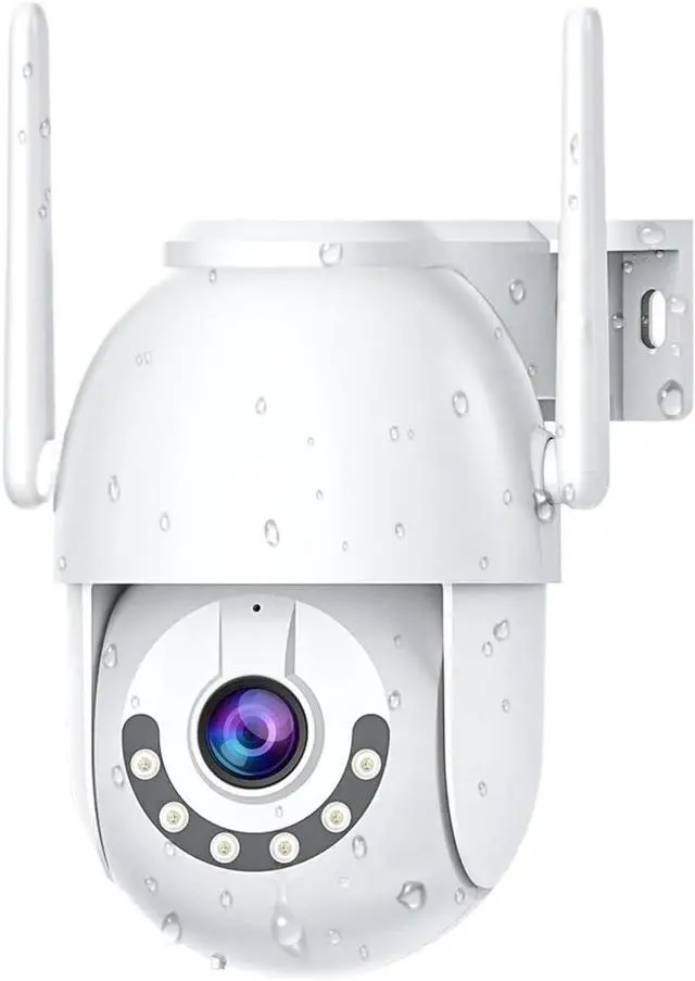 Main image of 3MP PTZ IP Camera Outdoor Home Security Auto Tracking WiFi Security Camera 5X Zoom CCTV Surveillance Camera(UK Plug,3MP add 64G Card)
