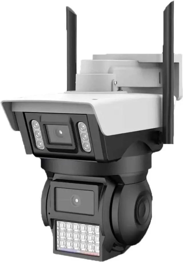 Main image of 4K 8MP Triple-Screen PTZ Waterproof Camera 360° Auto Tracking, Color Night Vision, AI Surveillance for Home & Business(US Plug,8MP Camera No SD)