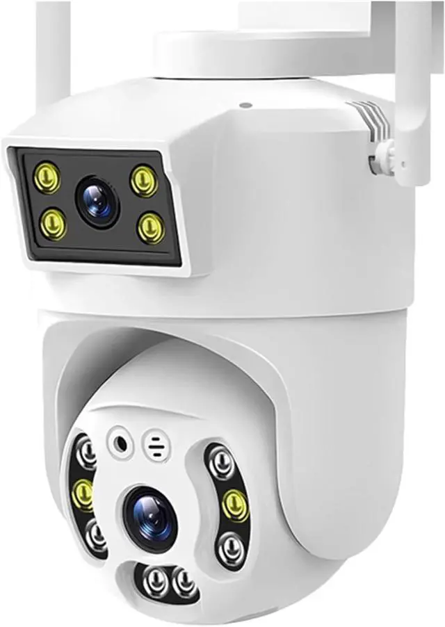 Main image of 8MP 4K Dual Lens WiFi PTZ Camera Smart Home Night Vision Dual Screen Outdoor 6MP Security Protection CCTV IP Camera V380 Pro APP(AU Plug,6MP Add 128G Card)