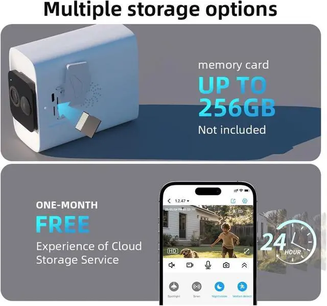 Alt view image 5 of 7 - 2K 4MP Solar Powered Outdoor Security Cam 2.4G&5G Dual WiFi Wireless Home Surveillance
