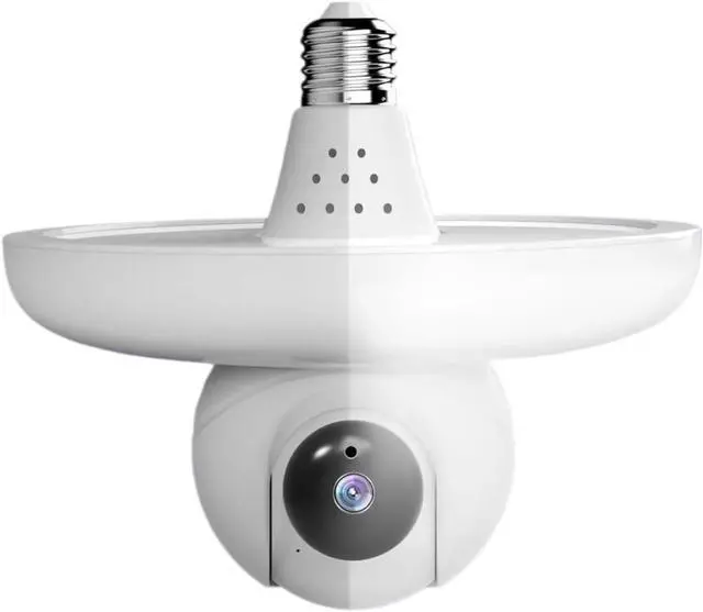 Main image of 2IN1 2K WiFi Bulb Security Cam Built-in Spotlight Smart Lamp Home Wireless Surveillance(Cam No SD Card)