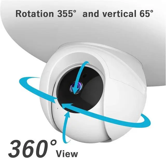 Alt view image 6 of 6 - 2IN1 2K WiFi Bulb Security Cam Built-in Spotlight Smart Lamp Home Wireless Surveillance(Cam No SD Card)