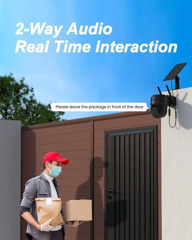 Alt view image 3 of 3 - POE Camera Outdoor Cordless with Rechargeable BatteryLightweightEasy to Operate for Home OfficeMultiple Accessories for NVR