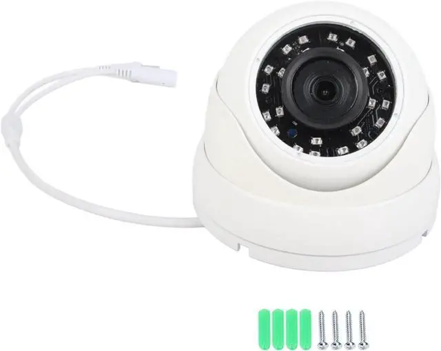 Main image of 1080P AHD Dome IR Camera with 24LEDs Night Vision, Security Camera for Vehicles, Cars, Buses, Trucks and Cabins, PAL System, 120° Wide Angle, 360° Adjustable (White)