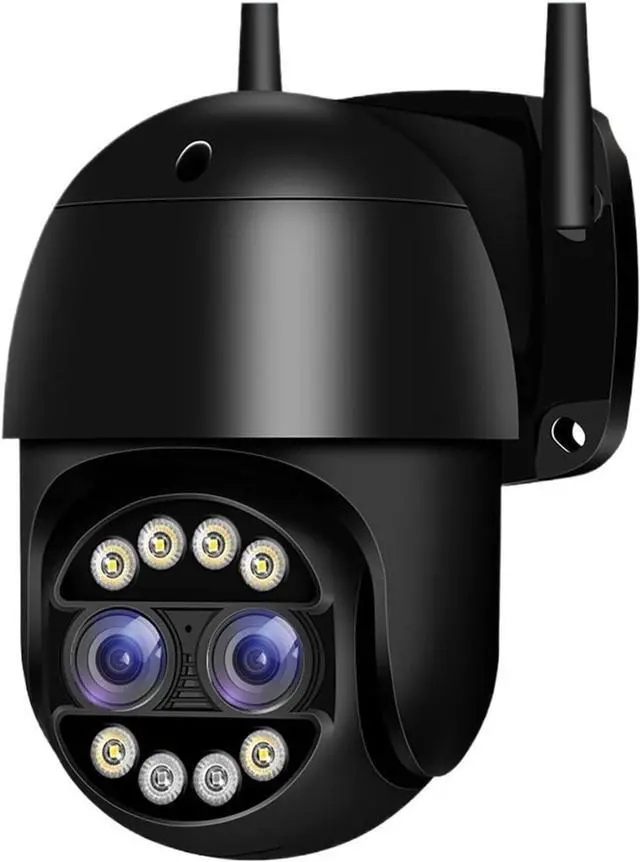 Main image of 4K 8MP PTZ IP Camera 8X Zoom Dual-Lens Security Camera Ai Human Detection Smart Home Outdoor WiFi Surveillance Camera(US Plug,4MP 32G SD Card)