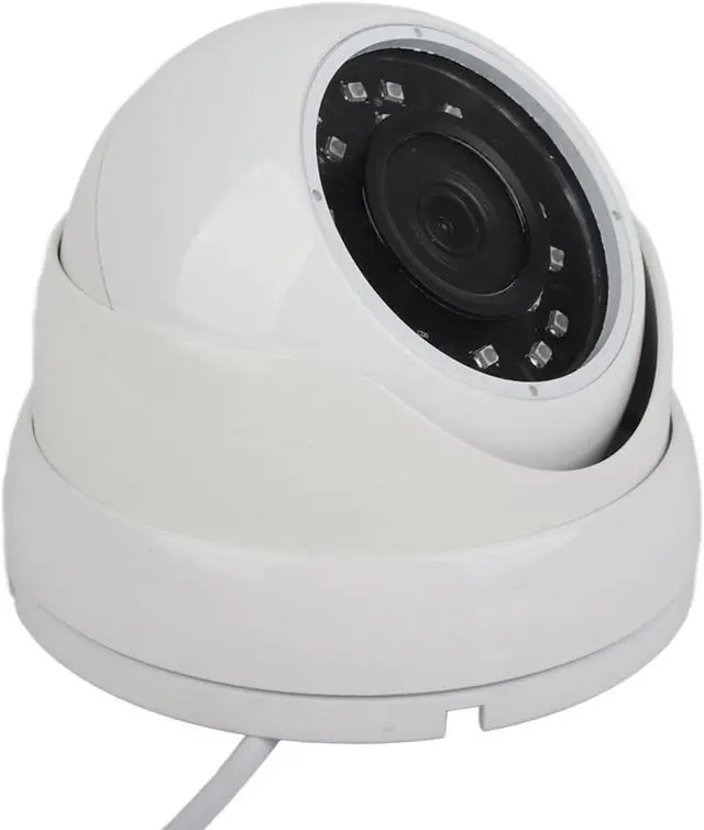 Alt view image 5 of 7 - 1080P AHD Dome IR Camera with 24LEDs Night Vision, Security Camera for Vehicles, Cars, Buses, Trucks and Cabins, PAL System, 120° Wide Angle, 360° Adjustable (White)