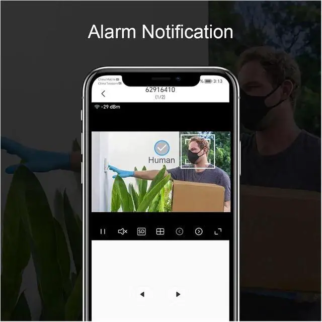 Alt view image 7 of 7 - 4MP 2K 2.4GHz WiFi Indoor CCTV Security Camera, Night Vision, Two-Way Audio, Human Detection & Auto Tracking Home Surveillance Cam(AU Plug,Q1 add 32GB Card)
