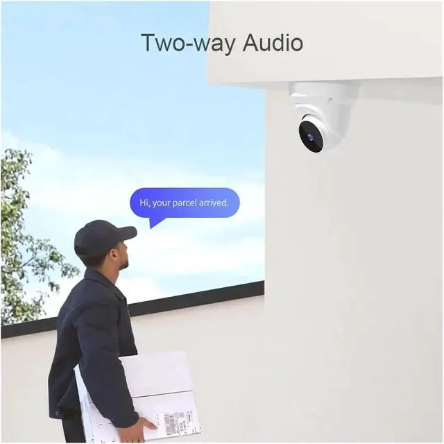 Alt view image 6 of 7 - 4MP 2K 2.4GHz WiFi Indoor CCTV Security Camera, Night Vision, Two-Way Audio, Human Detection & Auto Tracking Home Surveillance Cam(AU Plug,Q1 add 32GB Card)