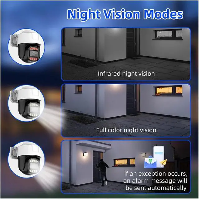 Alt view image 4 of 7 - CCTV 2MP AHD PTZ Camera Full Color Night Vision UTC Coaxial BNC Coax PTZ Control TVI CVI 4in1 Analog Security Cam